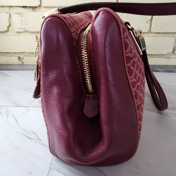 Coach Madison Madeline Op Art Needle Point Satchel Handbag Purse - Picture 7 of 16